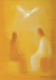 akad. mal. Ladislav Záborský: Kristus, Panna Mária a Duch Svätý